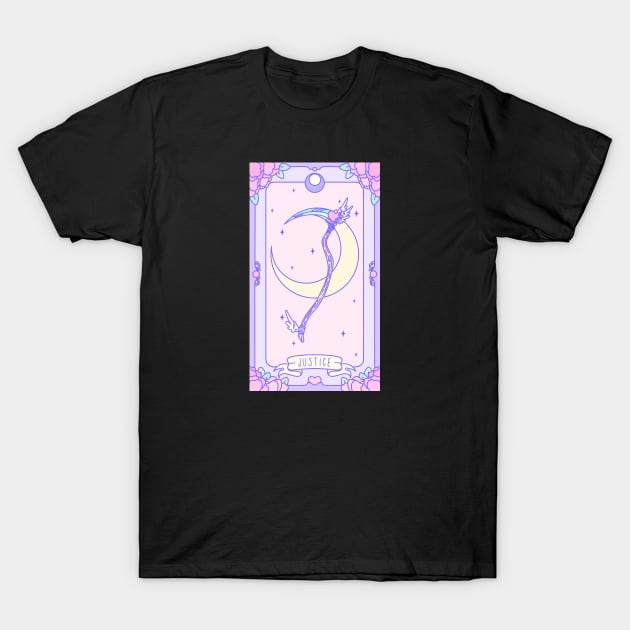 Justice - Pastel Tarot Deck T-Shirt by Cosmic Queers